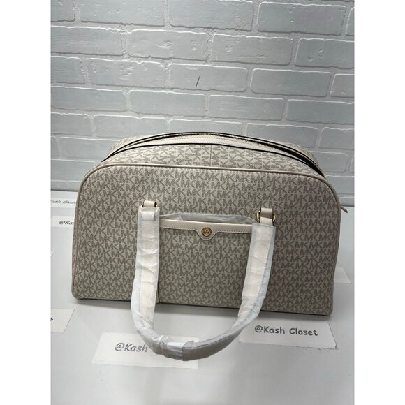 Michael Kors weekender travel bag XL light cream multi new - Picture 11 of 11